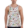 thumbnail image 1 of Xecao Retro Style Men's Tank Top Workout Quick Dry Sleeveless Gym Jogging Muscle Shirts Summer Swim Beach Tops, 1 of 9