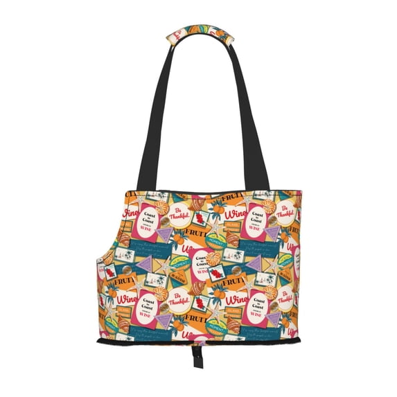 Xecao Retro Summer Stamp for Cat Carrier Small Dog Handbag: The Ideal Travel Companion for Your Pet