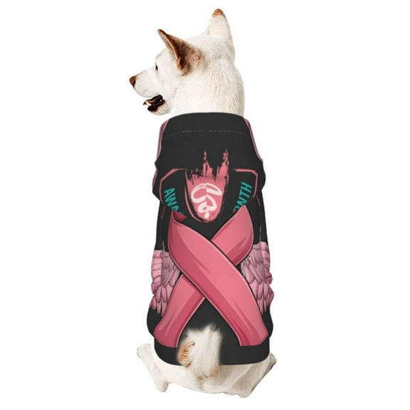 Xecao Ribbon With Angel Wings Pattern Sweatshirts Winter Pet Dog Hoodie Puppy Coat Dog Sweaters Dog Clothes with Hat Dog Clothes Costume Outfit,Small Pets Wear-XX-Large