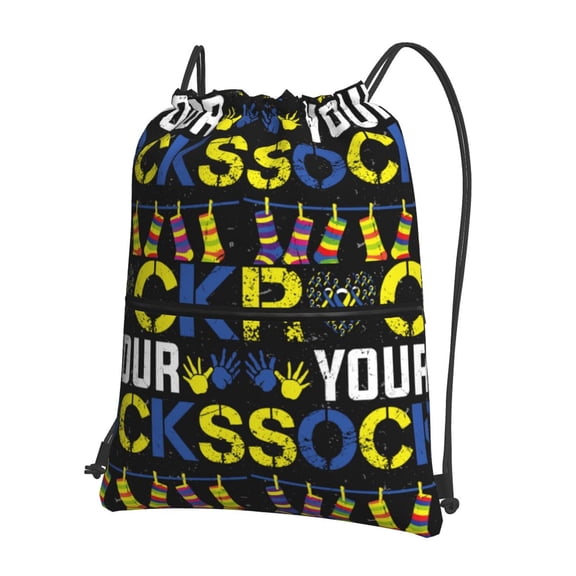 Xecao Rock Your Socks for Drawstring Bags,Pull String Backpack Bags,String Bag Sackpack