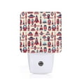thumbnail image 1 of Xecao Rocket Pattern for Night Light - a Wall-mounted LED Fixture with A Dusk-to-dawn Sensor, Ideal for Bedrooms, Bathrooms, Hallways, and Kitchens-UK, 1 of 7
