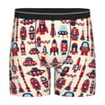 thumbnail image 1 of Xecao Rocket Pattern Print Boxer Briefs for Men's Stretch Moisture-Wicking Underwear, Mid-Rise Classics breathable fabric, 1 of 7