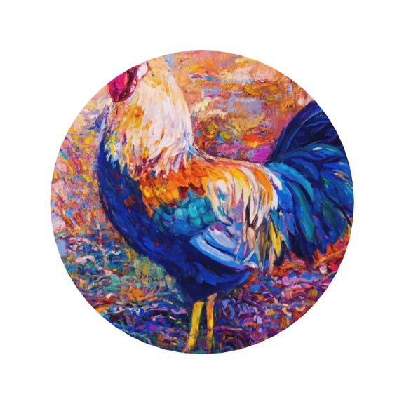 Xecao Rooster Oil Painting for Fridge Magnets - Fun Decorative Refrigerator Magnets, Cute and Soft for Stylish Kitchen Accents