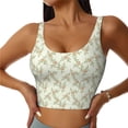 thumbnail image 1 of Xecao Rose (2) for Sports Bra with Removable Pads, Crop Tank Top Design, Women's Longline Sports Bra - Non-Wired - XX-Large, 1 of 9