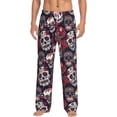 thumbnail image 1 of Xecao Rose Flowers Men's Straight Lounge Pajama Pants: The Ultimate in Comfortable Sleepwear, 1 of 9