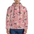 thumbnail image 1 of Xecao Rose Flowers Pattern Men's Adult Pullover Hoodie,Hooded Sweatshirt-XX-Large, 1 of 7