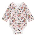 thumbnail image 1 of Xecao Rose Flowers Print Baby unisex-baby Cotton Long-sleeve Bodysuits-12 Months, 1 of 6