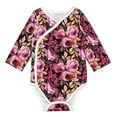 thumbnail image 1 of Xecao Rose Flowers Print Baby unisex-baby Cotton Long-sleeve Bodysuits-6 Months, 1 of 6