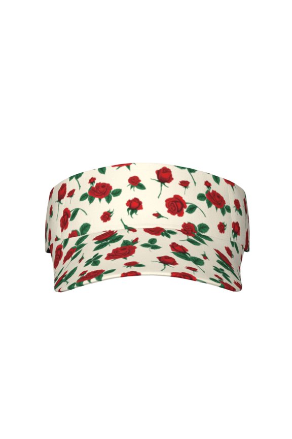 Rose Flowers for Adult Sun Cap offers versatile sun protection with adjustable Velcro for a secure fit.