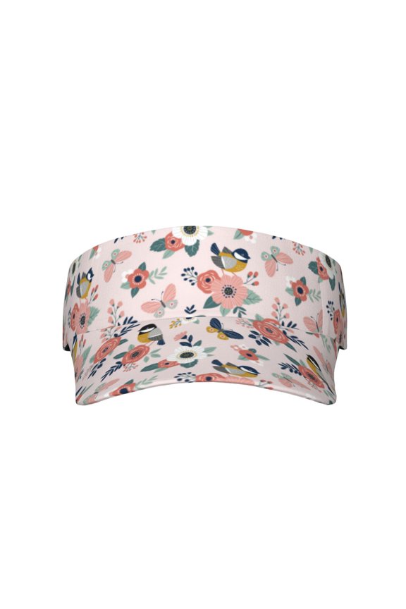 Rose Flowers for Adult Sun Cap offers versatile sun protection with adjustable Velcro for a secure fit.