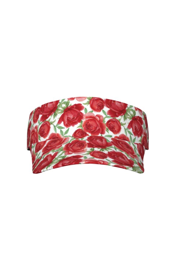 Rose Flowers for Adult Sun Cap offers versatile sun protection with adjustable Velcro for a secure fit.