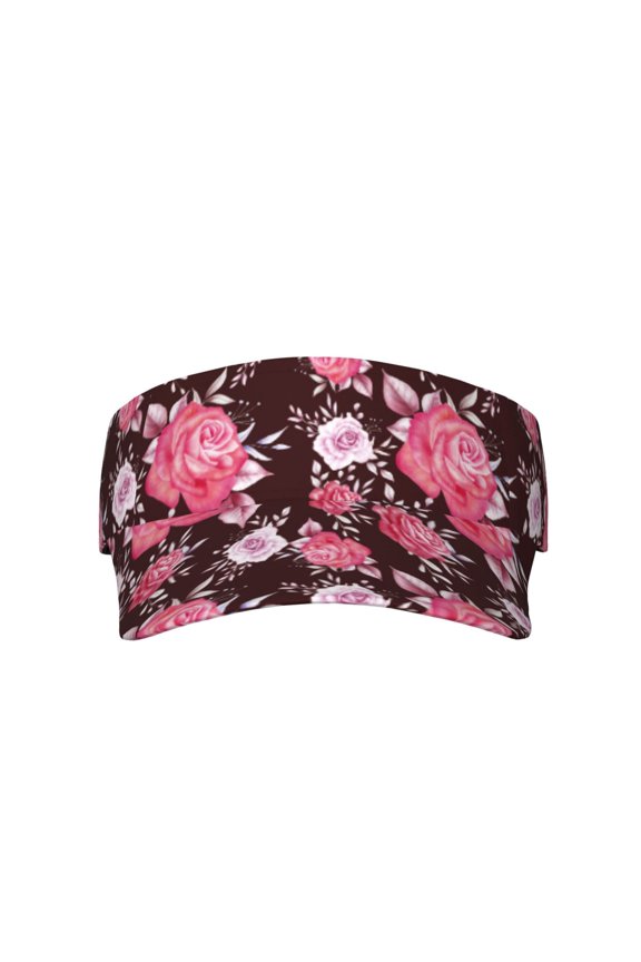 Rose Flowers for Adult Sun Cap offers versatile sun protection with adjustable Velcro for a secure fit.