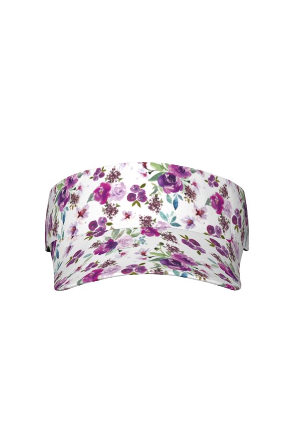Rose Flowers for Adult Sun Cap offers versatile sun protection with adjustable Velcro for a secure fit.