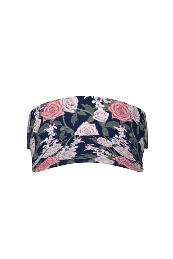 Rose Flowers for Adult Sun Cap offers versatile sun protection with adjustable Velcro for a secure fit.