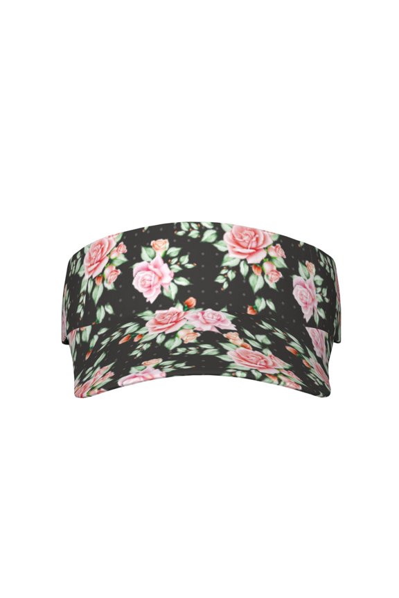 Rose Flowers for Adult Sun Cap offers versatile sun protection with adjustable Velcro for a secure fit.