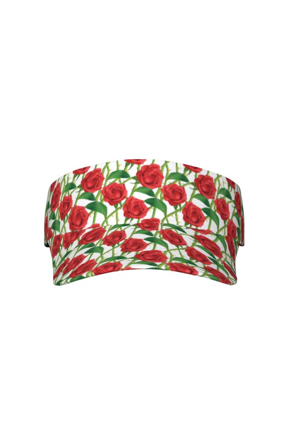 Rose Flowers for Adult Sun Cap offers versatile sun protection with adjustable Velcro for a secure fit.