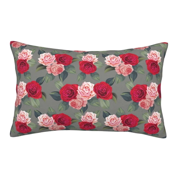 Xecao Rose Flowers for Decorative Throw Pillow Case for Couch,Sofa or Bed Set,Pillow Cover for Sofa Home Decor Ideal Gift-20"x30"