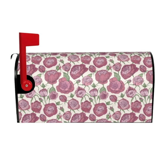 Xecao Rose Flowers for Mailbox Cover with Magnetic Strips, Waterproof and Sunscreen, Adds a Decorative Touch to Your Garden Yard.