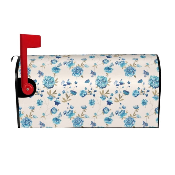 Xecao Rose Flowers for Mailbox Cover with Magnetic Strips, Waterproof and Sunscreen, Adds a Decorative Touch to Your Garden Yard.