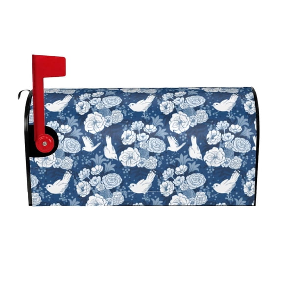 Xecao Rose Flowers for Mailbox Cover with Magnetic Strips, Waterproof and Sunscreen, Adds a Decorative Touch to Your Garden Yard.