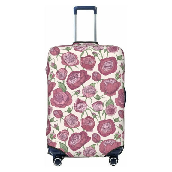 Xecao Rose Flowers print Elastic Luggage Cover, with double-sided print , is perfect for travel, business, and daily use