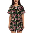 thumbnail image 1 of Xecao Rose Flowers print Swimsuit for women, Summer-ready, sporty style.Quick-dry fabric. Many sizes & colors., 1 of 9