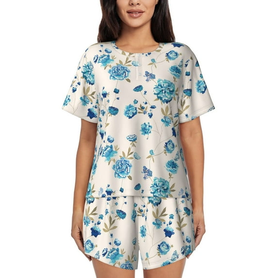 Xecao Rose Flowers print Swimsuit for women, Summer-ready, sporty style.Quick-dry fabric. Many sizes & colors.
