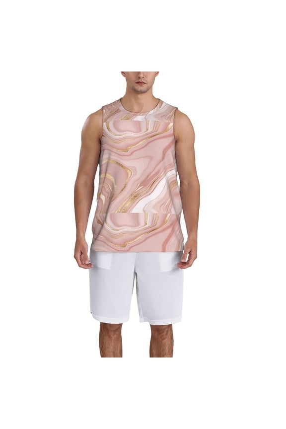 Rose Gold Glitter Splatter print basketball shirt for both men and women, a unisex basketball jersey perfect for theme parties-XX-Large