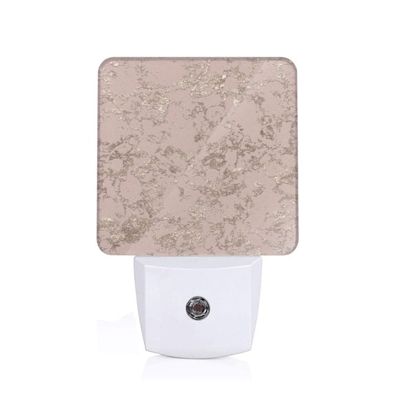 Xecao Rose Gold Marble Texture for Night Light - a Wall-mounted LED Fixture with A Dusk-to-dawn Sensor, Ideal for Bedrooms, Bathrooms, Hallways, and Kitchens-UK