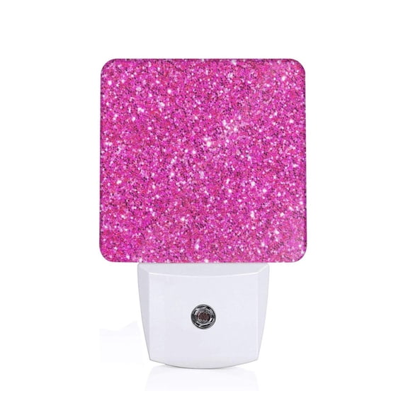 Xecao Rose Red Glitter for Night Light - a Wall-mounted LED Fixture with A Dusk-to-dawn Sensor, Ideal for Bedrooms, Bathrooms, Hallways, and Kitchens-US
