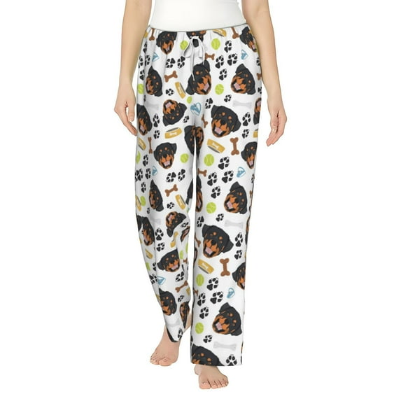 Xecao Rottweiler Women's Straight Lounge Pajama Pants: The Epitome of Relaxed Sleepwear