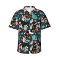 thumbnail image 1 of Xecao Rottweiler print Hawaiian shirt - a stylish short-sleeve button-down for men, perfect for casual beach and tropical outings., 1 of 9