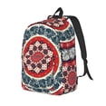 thumbnail image 1 of Xecao Round Design for Canvas College Laptop Backpack, a Durable Rucksack for Both Men and Women, ideal for travel, school, and daily use Bag-Medium, 1 of 5