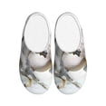 thumbnail image 1 of Xecao Running White Horses Print Cotton Slippers Fuzzy Warm Cozy Slippers Non Slip House Slippers For Indoor Outdoor Cotton Slippers House Slippers-35/36, 1 of 7