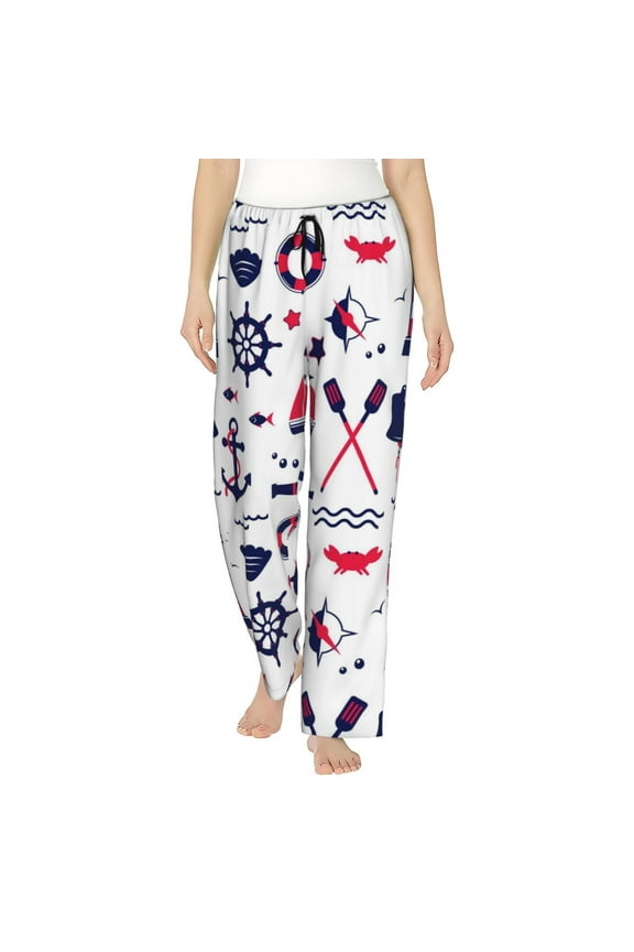 Sailing Marine Travel Women's Straight Lounge Pajama Pants: The Epitome of Relaxed Sleepwear