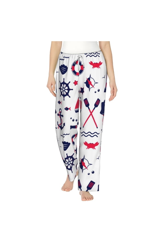 Sailing Marine Travel Women's Straight Lounge Pajama Pants: The Epitome of Relaxed Sleepwear