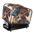 thumbnail image 1 of Xecao Samurai Frog Guitar Print 4 Slice Toaster Cover with Pockets, Small Appliance Cover, Dust and Fingerprint Protection, Machine Washable, 1 of 7