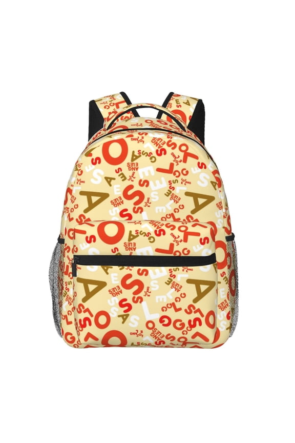 Scandinavian Alphabet2 Backpack, a stylish and functional choice for both men and women, is the perfect basic bookbag for college, work, or travel