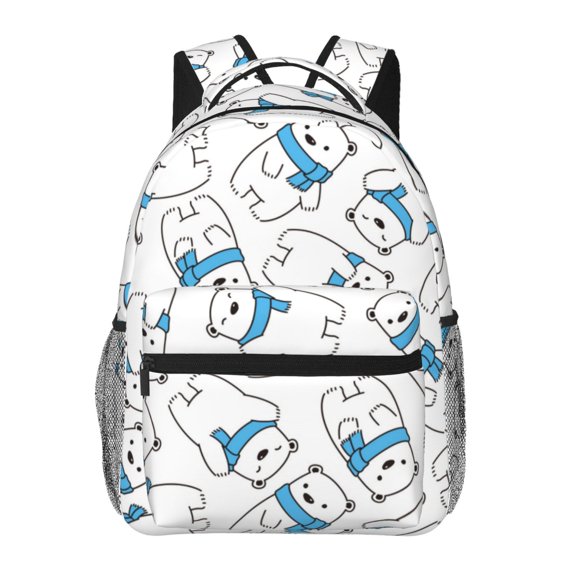 Xecao Scarf Bear Backpack, a stylish and functional choice for both men and women, is the perfect basic bookbag for college, work, or travel