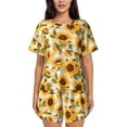 thumbnail image 1 of Xecao Scottish Plaid Sunflower print Swimsuit for women, Summer-ready, sporty style.Quick-dry fabric. Many sizes & colors., 1 of 9