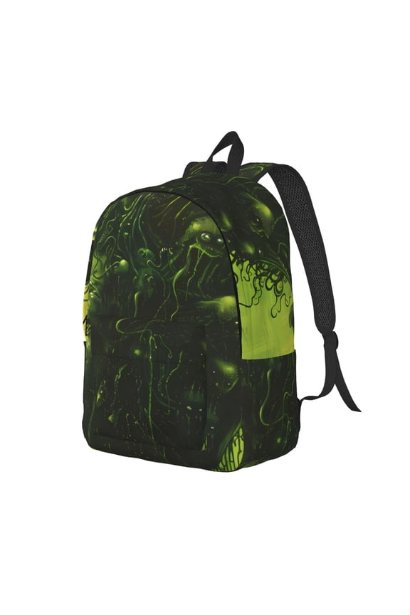 Screaming Horror Art for Canvas College Laptop Backpack, a Durable Rucksack for Both Men and Women, ideal for travel, school, and daily use Bag-Medium