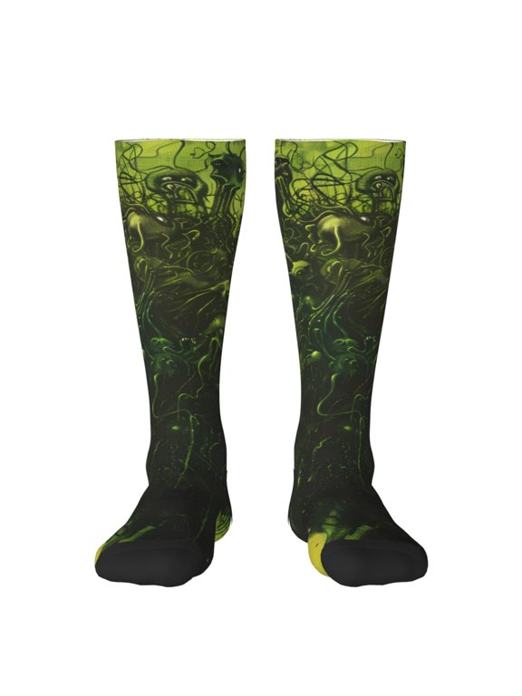 Screaming Horror Art Print Compression Socks for Both Men And Women for Running, Travel, Flight, Nurse