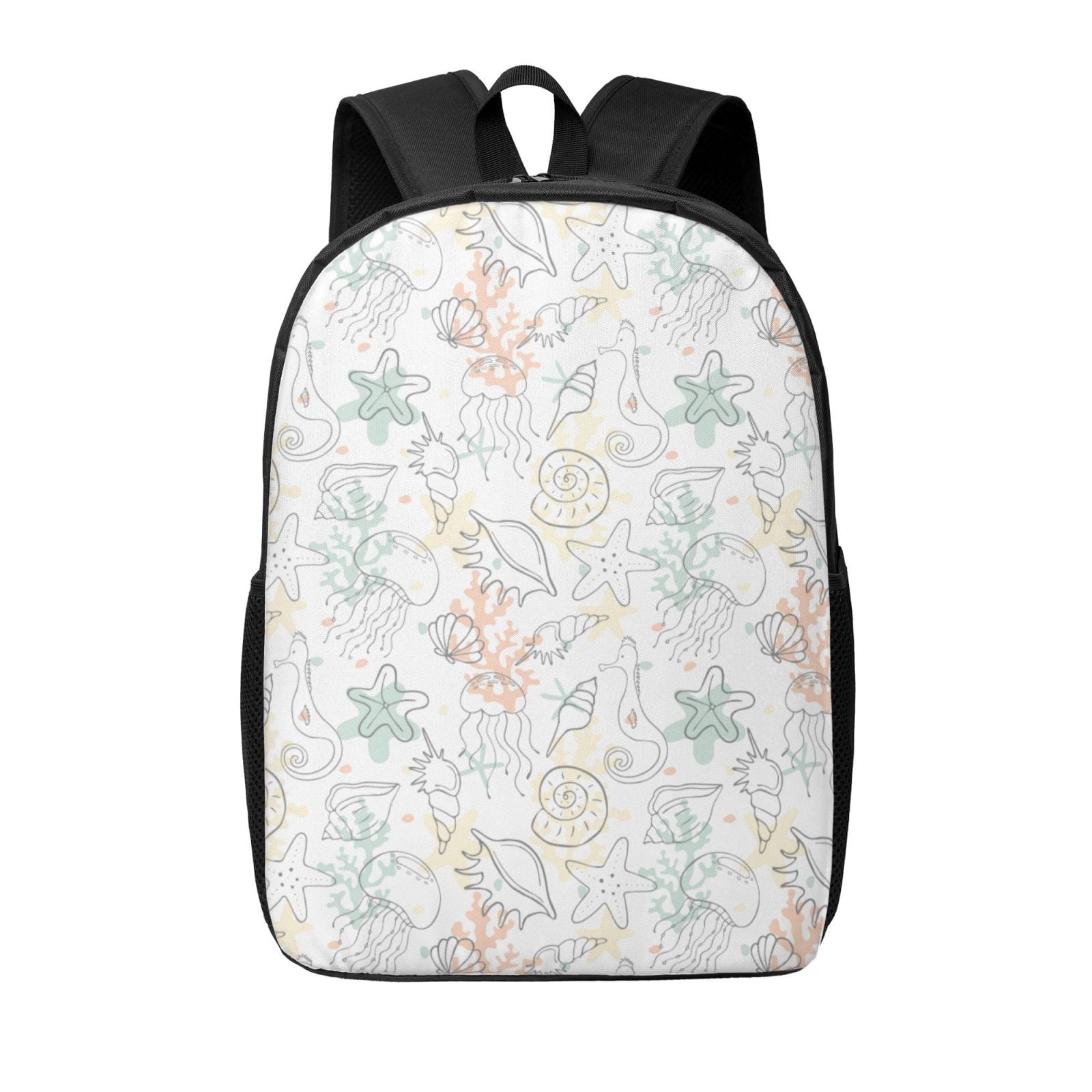 Xecao Sea Animals print Travel Backpack, Large Computer Backpack for ...