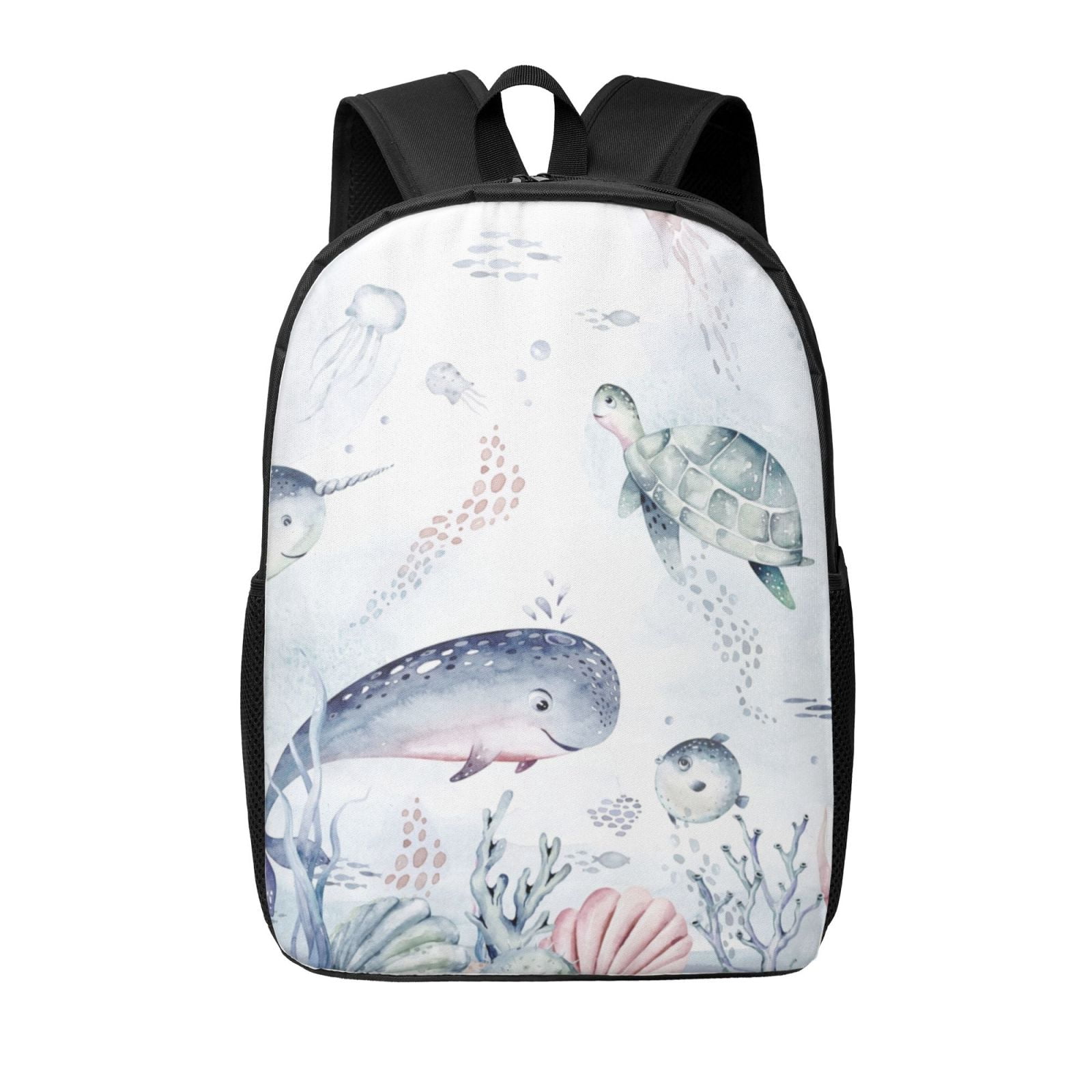 Xecao Sea Animals print Travel Backpack, Large Computer Backpack for ...