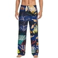 thumbnail image 1 of Xecao Sea Inhabitans and Herb Men's Straight Lounge Pajama Pants: The Ultimate in Comfortable Sleepwear, 1 of 9