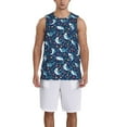 thumbnail image 1 of Xecao Sea Sharks print basketball shirt for both men and women, a unisex basketball jersey perfect for theme parties-XX-Large, 1 of 6