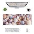 thumbnail image 1 of Xecao Sea Shells for Mouse Pad - Waterproof Extended Contour Mouse Mat, Large Gaming Mousepad Laptop Keyboard Mat with Non-Slip Rubber Base, 1 of 8