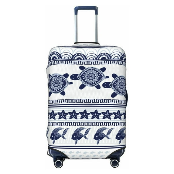 Xecao Sea Underwater Turtles print Elastic Luggage Cover, with double-sided print , is perfect for travel, business, and daily use