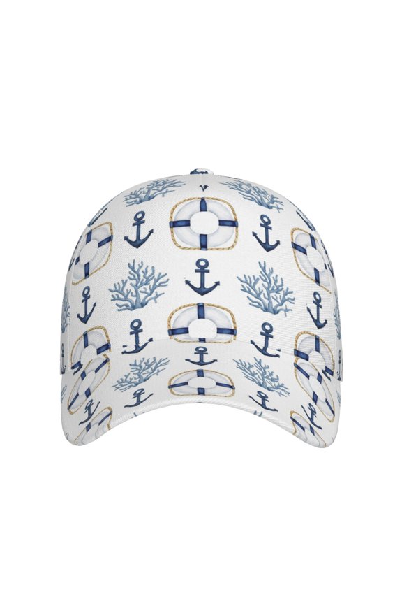 Sea Vacations for Baseball Cap: Unisex, crafted from classic polyester twill fabric, featuring a soft unconstructed design