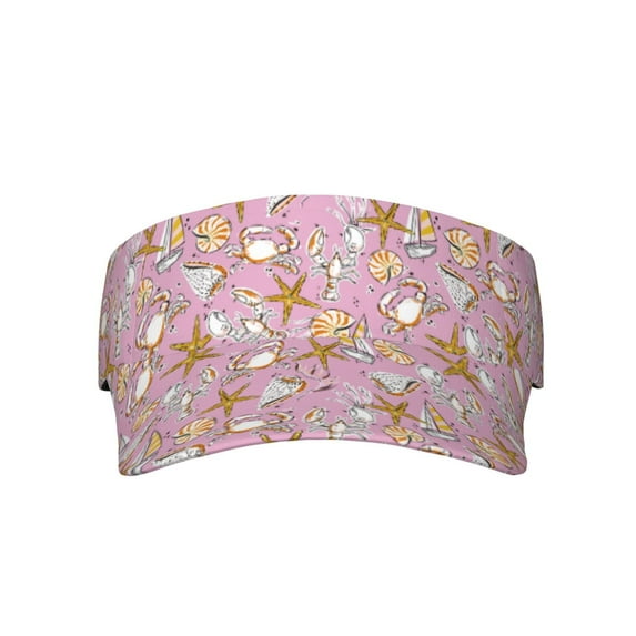 Xecao Seafood for Adult Sun Cap offers versatile sun protection with adjustable Velcro for a secure fit.